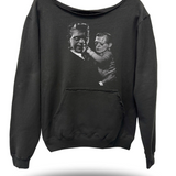 FRANKENSTEIN DAD ROAD RASH DIAMOND CROSS WIDENECK SWEATSHIRT