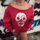 DEAD DAISIES ROAD RASH DIAMOND CROSS WIDENECK RED SWEATSHIRT