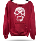 DEAD DAISIES ROAD RASH DIAMOND CROSS WIDENECK RED SWEATSHIRT