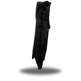 SKELETON ROAD RASH OVERSIZED PRINT HOODIE -  BLACK ON BLACK