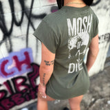 MOSH ROAD RASH MUSCLE MILITARY GREEN TEE