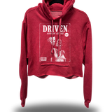 COMICS 5 ROAD RASH RED CROP HOODIE - 1.0