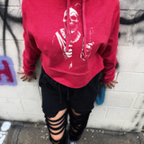 HUSH ROAD RASH RED STITCHES HOODIE