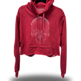 CONTOUR SKULL ROAD RASH RED STITCHES HOODIE