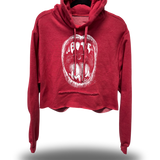 BITE ME ROAD RASH RED STITCHES HOODIE