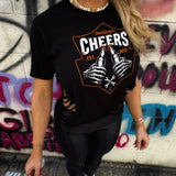 CHEERS ROAD RASH HEART CROP TOP