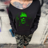 GREEN FRANK ROAD RASH WIDENECK SWEATER 1.0