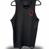 NO FUCKS GIVEN ROAD RASH BLACK TANK TOP *RED*