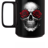 ROSE SKULL COFFEE MUG