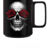 ROSE SKULL COFFEE MUG