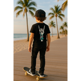 ZOMBIE ROCKER HAND BLACK TEE- YOUTH