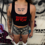INDEPENDENT BITCH RIB CROP TANK