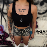 FU RIB CROP TANK