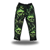 NEON SKULL - ROAD RASH BLACK OPEN-BOTTOM SWEATPANTS
