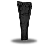 SKELETON ROAD RASH BLACK OPEN-BOTTOM SWEATPANTS - BLACK ON BLACK