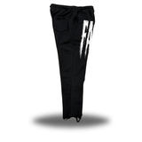 FAFO GRUNGE - ROAD RASH BLACK OPEN-BOTTOM SWEATPANTS