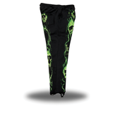 NEON SKULL - ROAD RASH BLACK OPEN-BOTTOM SWEATPANTS
