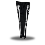 SKELETON - ROAD RASH BLACK OPEN-BOTTOM SWEATPANTS