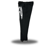 FAFO GRUNGE - ROAD RASH BLACK OPEN-BOTTOM SWEATPANTS