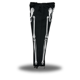 SKELETON - ROAD RASH BLACK OPEN-BOTTOM SWEATPANTS