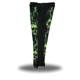 NEON SKULL - ROAD RASH BLACK OPEN-BOTTOM SWEATPANTS
