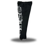 DEAD ROSE - DISTRESSED BLACK OPEN-BOTTOM SWEATPANTS