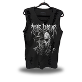 FIGHTING EVIL - ROAD RASH SLASH MUSCLE BLACK TANK TOP