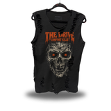 DRIVEN SCARED - ROAD RASH SLASH MUSCLE BLACK TANK TOP