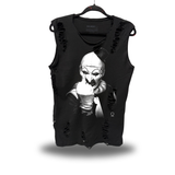 TERRIFIER - ROAD RASH SLASH MUSCLE BLACK TANK TOP
