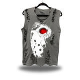 SILENT SLASHER - ROAD RASH SLASH MUSCLE VINTAGE GREY TANK TOP