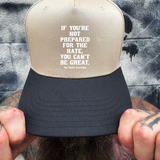 BE GREAT BLACK & SAND CURVED BILL TRUCKER HAT