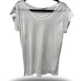 ROAD RASH MENS MUSCLE SCOOP NECK WHITE TEE
