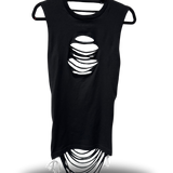 ROAD RASH BEACH VIBES BLACK TANK TOP