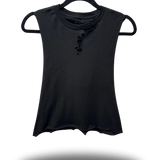 ROAD RASH BASIC BLACK CROP TANK TOP