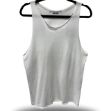 ROAD RASH WHITE SCOOP NECK STRINGER