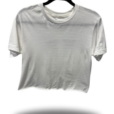 ROAD RASH BACK SLASHED BRAIDED WHITE CROP TOP