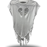 ROAD RASH HEART BEACH VIBES WHITE TEE