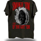SMOKE E'M VINTAGE TEE *PEPPER*