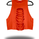 RELENTLESS CROP TANK TOP*ORANGE*
