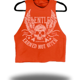 RELENTLESS CROP TANK TOP*ORANGE*