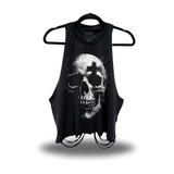 SKULL CROSS ROAD RASH CROP TOP