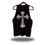 CHROME CROSS STRINGER TANK TOP