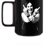 DOUBLE FU BLACK COFFEE MUG
