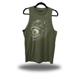 BITE ME MILITARY GREEN CLASSIC TANK TOP