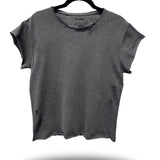 ROAD RASH  MUSCLE OVERSIZED FADED BLACK TEE