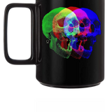 SKULL FREQUENCY BLACK COFFEE MUG