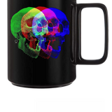 SKULL FREQUENCY BLACK COFFEE MUG