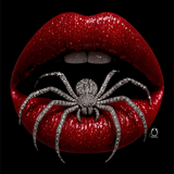SPIDER RED LIPS DECAL