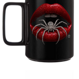 SPIDER RED LIPS COFFEE MUG