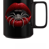 SPIDER RED LIPS COFFEE MUG